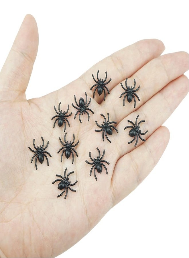 SaktopDeco 200 PCS Mini Plastic Spiders Fake Spiders Realistic Spider for Halloween Decorations - Image 3